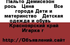 Пальто Демисезон 104 рось › Цена ­ 1 300 - Все города Дети и материнство » Детская одежда и обувь   . Красноярский край,Игарка г.